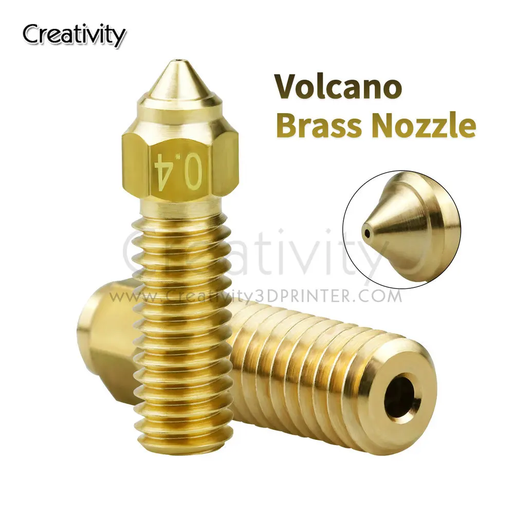 

Upgrade Volcano Brass Nozzles For 1.75mm Filament 0.4/0.6/0.8mm Volcano Nozzle Vyper/ Sidewinder X1 Genius 3d printer Parts