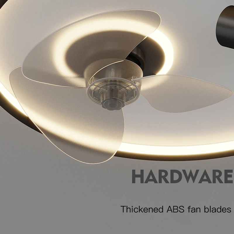 Golden LED Ceiling Fan Lights Chandeliers With Spotlight Home Bedroom Study Room Decorative Remote Control Electric Ventilation |