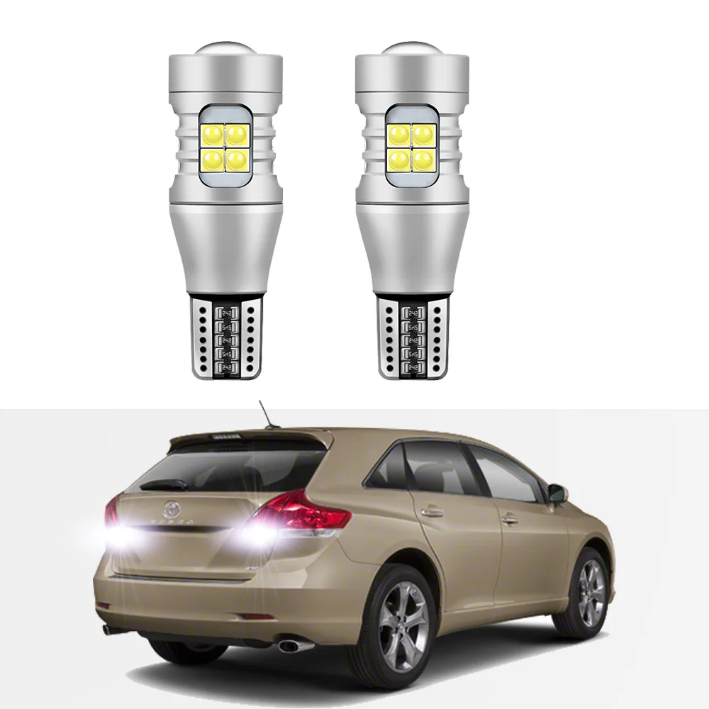 

2Pcs Canbus For Toyota Venza 2009 2010 2011 2012 2013 2014 2015 2016 LED Backup Reverse Reversing light Bulb