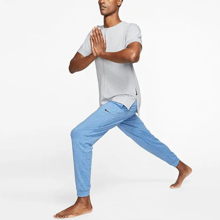 Спортивная быстросохнущая футболка с коротким рукавом Nike Yoga Dri-FIT мужские топы