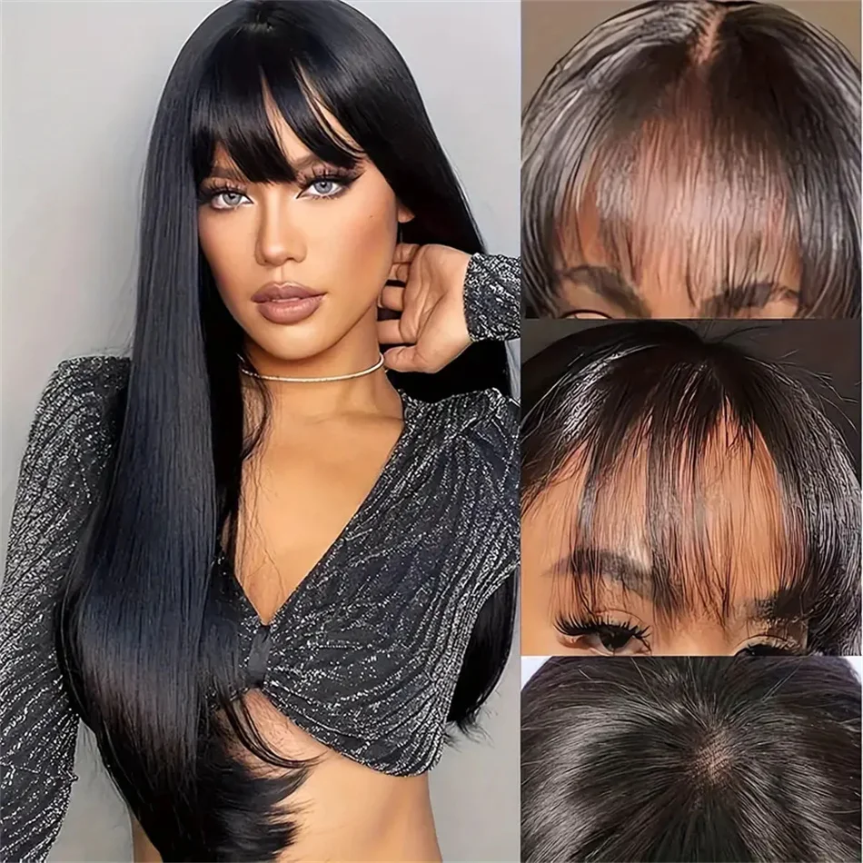 Плотность 180% Прямые Бразильские Человеческие Волосы Парики Фронтальные