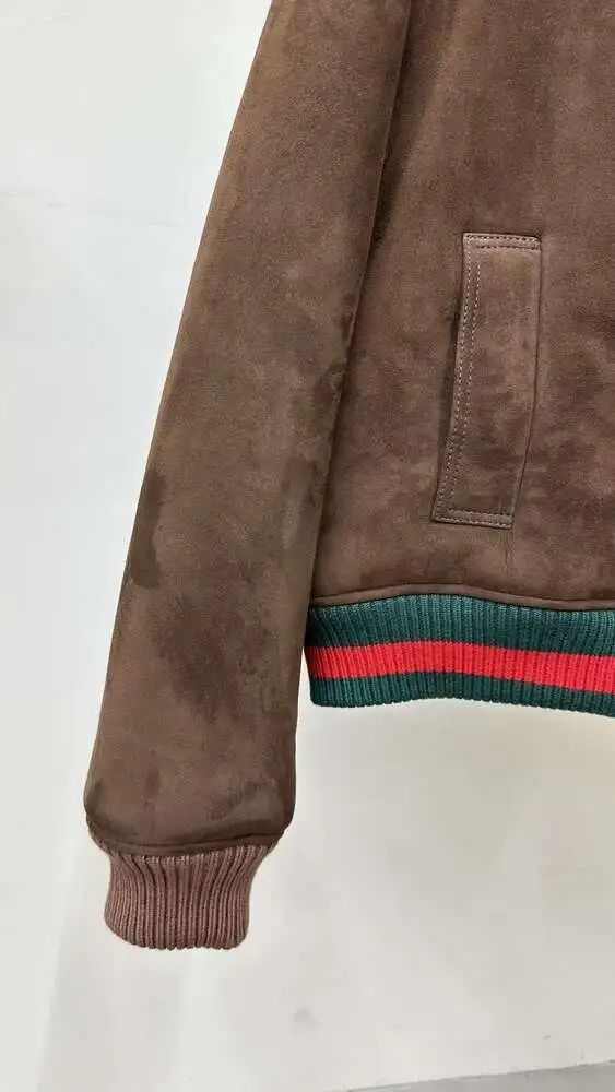 Модный Топ В Стиле GUCCI Новая Мужская Шерстяная КуртКа Из Кашемира Цвета Майяр