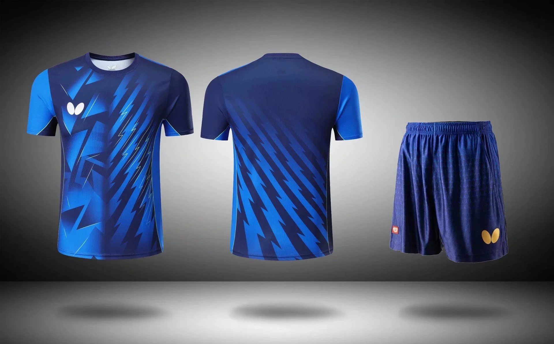 Men T-shirt Summer Quick Drying Female Training Badminton Suit Table Tennis Suit Printed T-shirt Boys Breathable Sports Suit