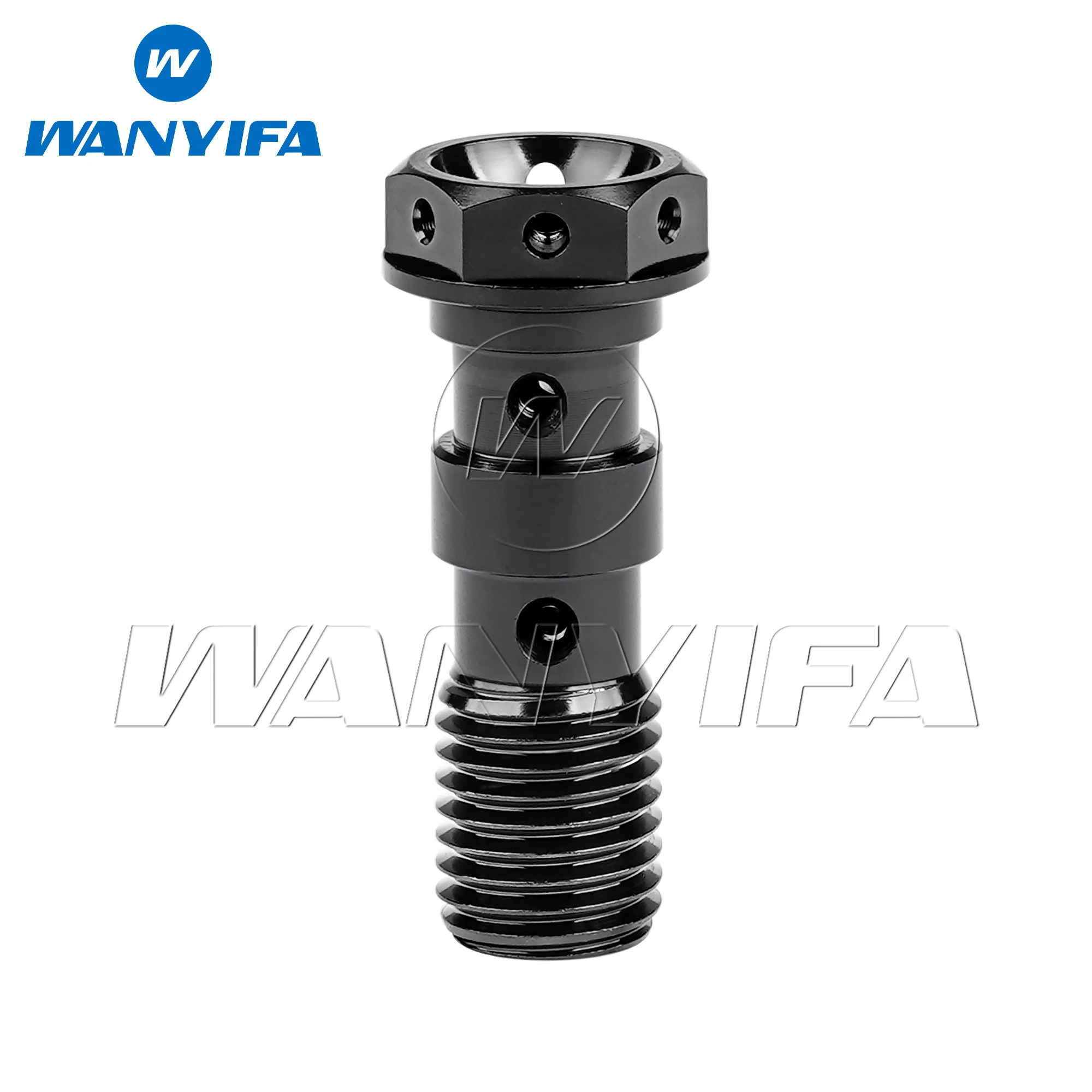 

Титановый болт Wanyifa M10 Pitch 1,0/1,25 мм, фланец с шестигранной головкой, масляная труба, винт с двойными отверстиями для мотоцикла, тормоз Brembo, двойная линия