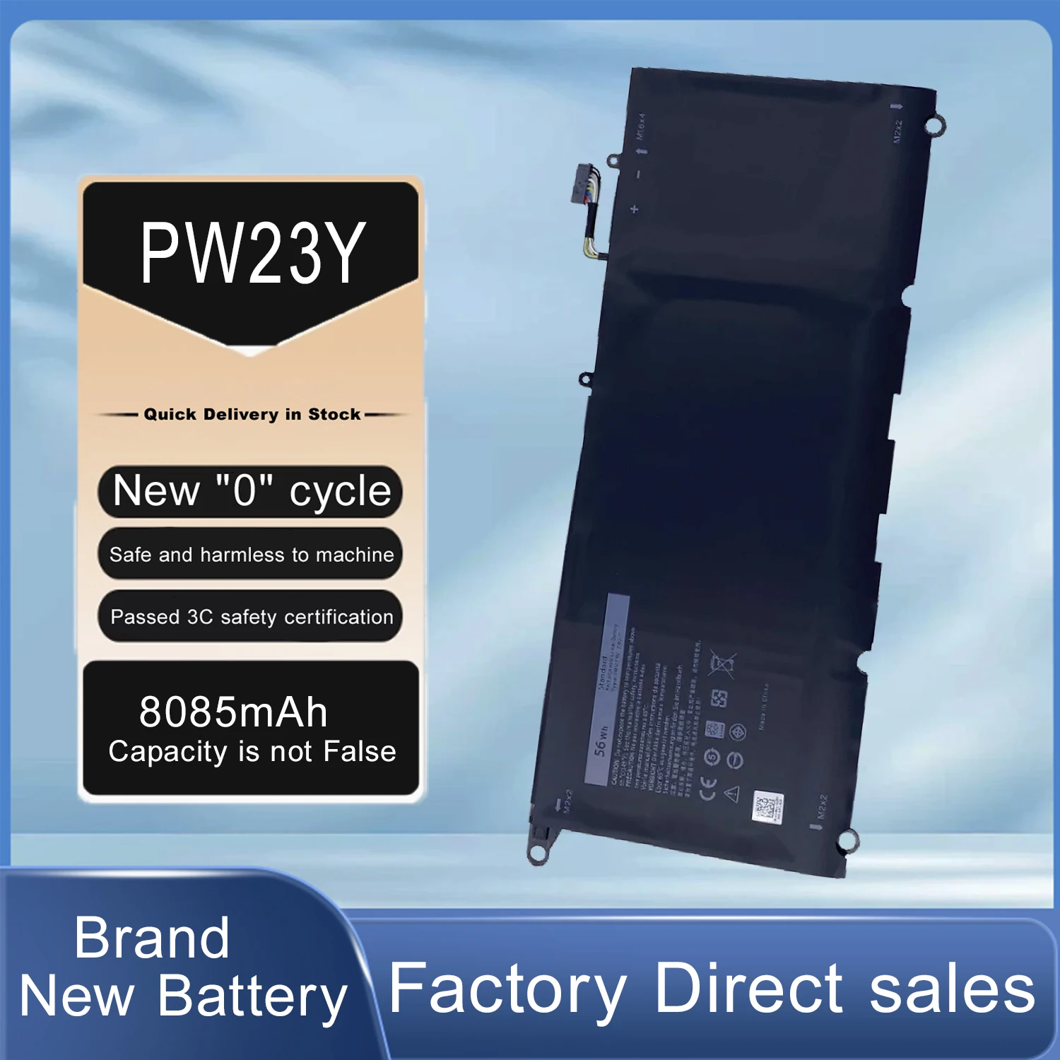 Новый аккумулятор для ноутбука DXT PW23Y Dell XPS 13 9360 13-9360-D1605G 13-9360-D1609G 13- P54G002 серии RNP72