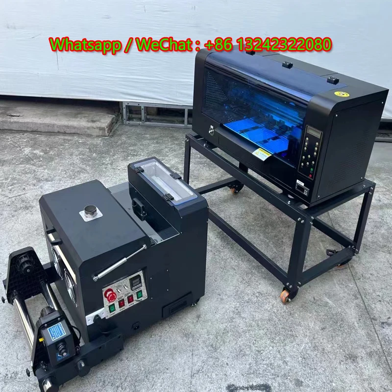 PET Film DTF Printer 60cm 30cm DTG T-Shirt Transfer Printing Machine With Two Epson XP600 I3200 Printhead images - 6