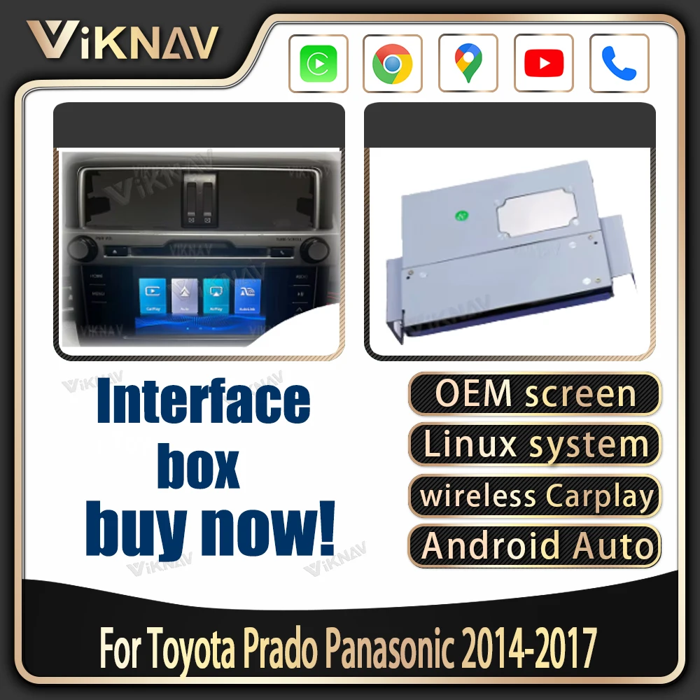 Viknav Linux система OEM автомобиль для Toyota Prado Panasonic 2014-2017 GPS-навигация MuItimedia