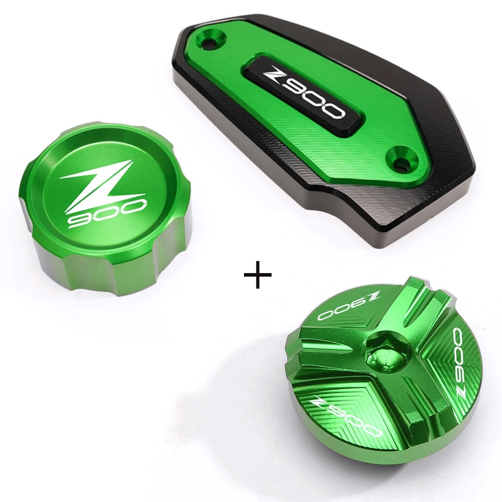 

Engine Oil Filter Cap For Kawasaki Z900 z 900 Z 900 2017 -2021 2022 Front & Rear brake Fluid Cylinder Master Reservoir Cover Cap
