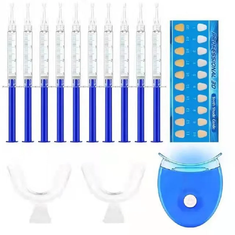 Sistema de blanqueamiento Dental con peróxido al 44%, Kit de Gel bucal, blanqueador Dental, herramientas dentales, envío directo