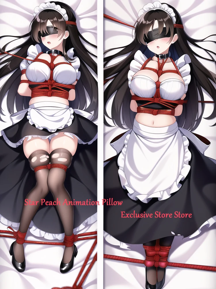 

Dakimakura Anime Maid Pillow Cover 2-Side Print Pillowcase Hugging Body Cushion