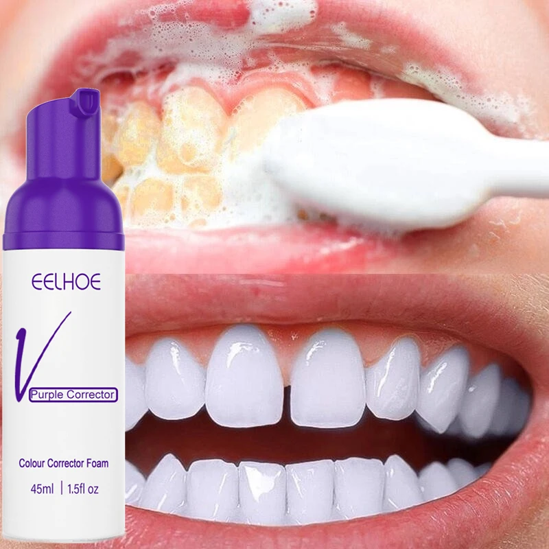 

Teeth Whitening Mousse Serum Toothpaste Deep Cleaning Oral Hygiene Remove Smoke Stains Fresh Bad Breath Dental Bleaching Tools