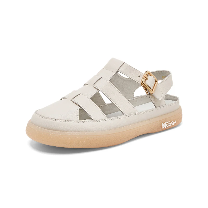 ZHR 2023 New Sandals Women Wrap Toe Hollow Outs Roman Women Casual Beach Shoes Summer Sandals Woman Sandalias A82