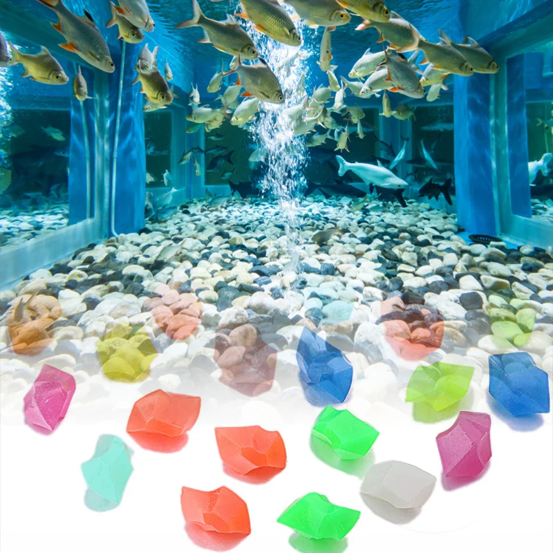 

Светящийся камень для украшения сада, галька, уличный Декор для аквариума, светящиеся камни для рыб, бонсай в помещении, декор для сада, роке...