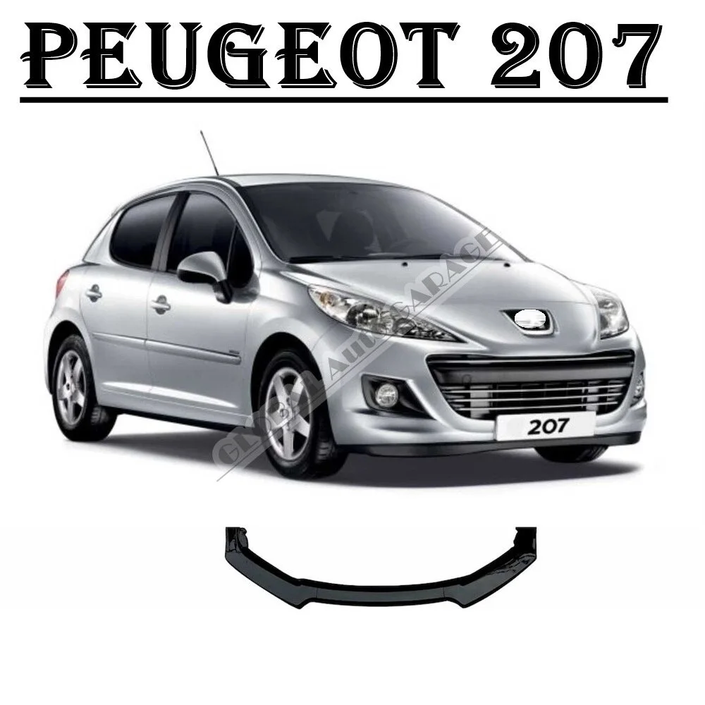 

Для Peugeot 207 накладка на передний бампер губа 2006-2014 пианино глянцевый черный разделитель диффузор универсальный спойлер бампер