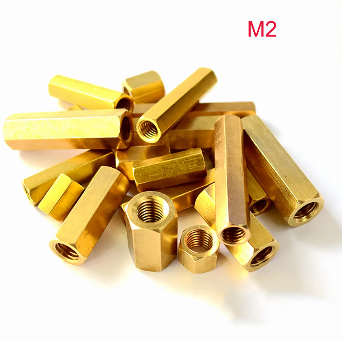 

10Pcs M2 Brass Hex Female To Female Standoff Spacer Column Hexagon Hand Knob Nuts PCB Motherboard DIY Model Parts