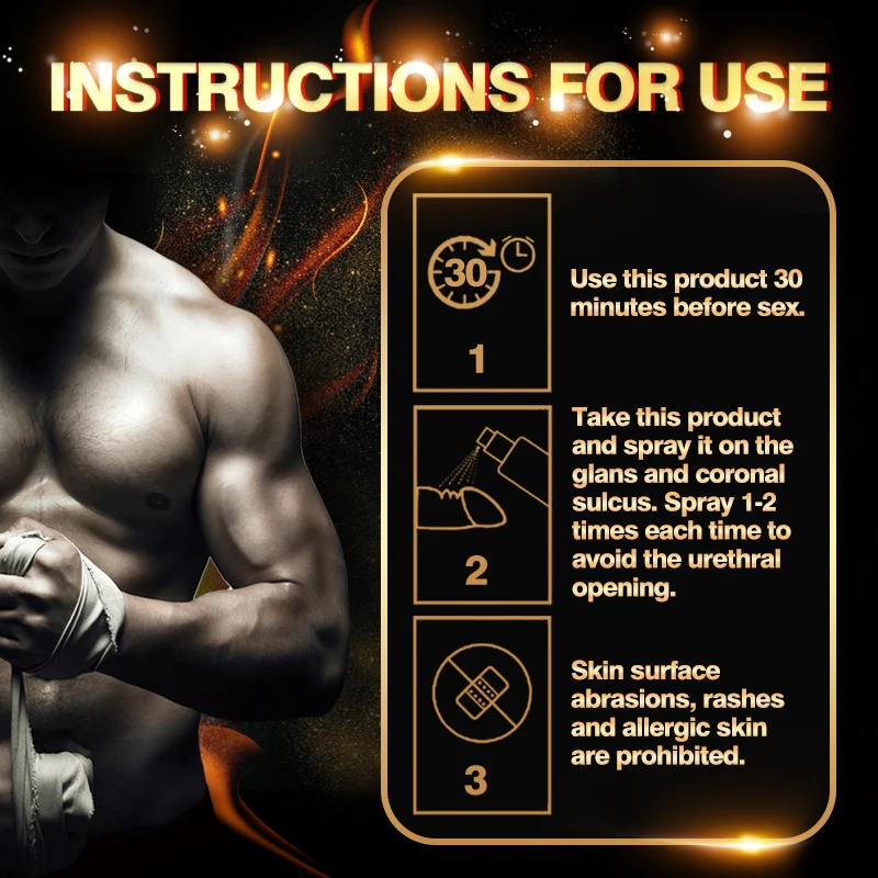 Мужской спрей sspray для удлинения местный Спрей Против преждевременной эякуляции