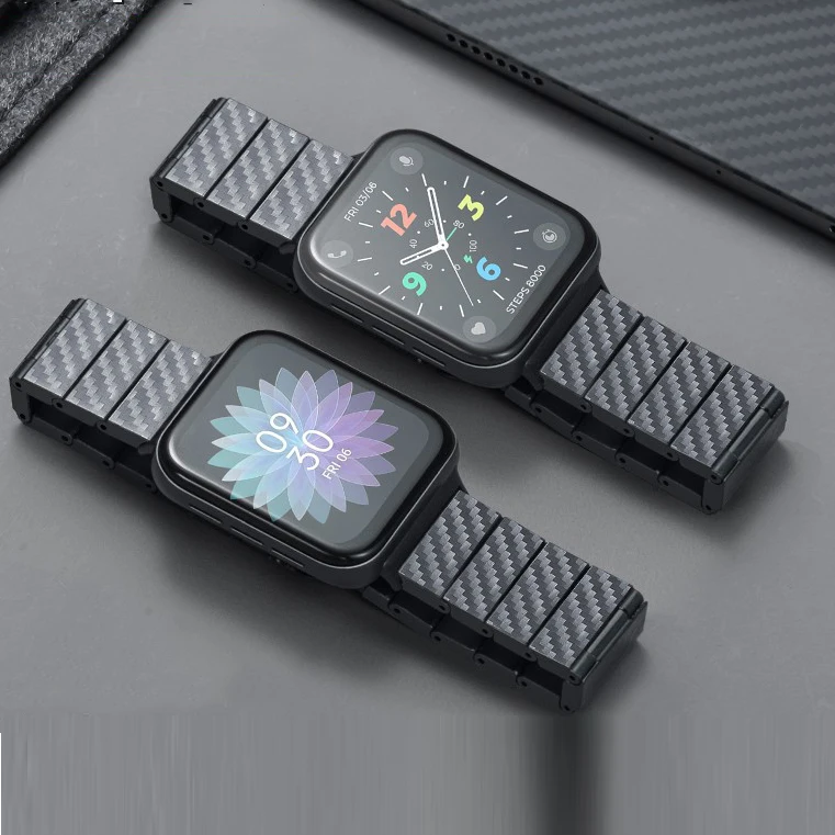Carbon Fiber pattern strap for OPPO Watch 41mm 46mm WatchBand Bracelets Oppo Watch2 42mm 46mm Replacement Wristbelt Accessories