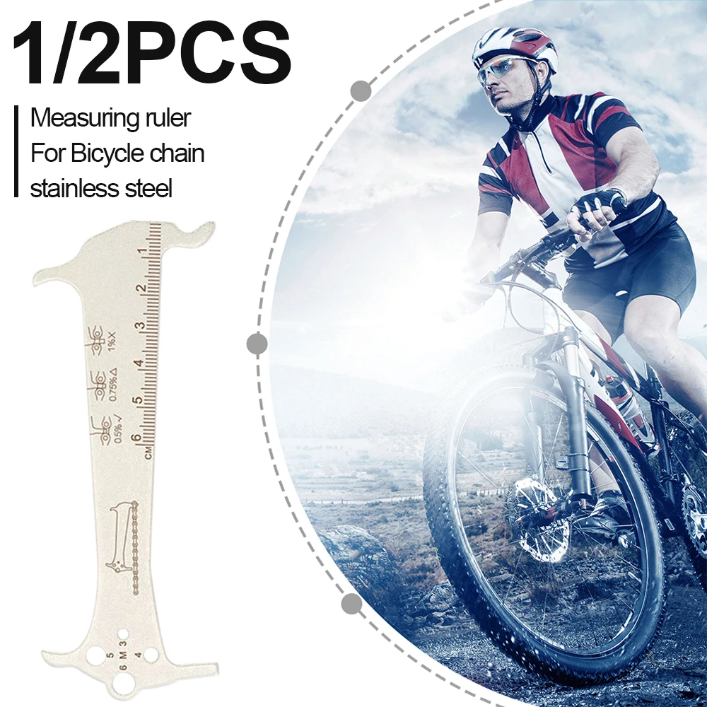 

Линейка-индикатор износа цепи для горного велосипеда, инструмент для ремонта велосипедных запчастей
