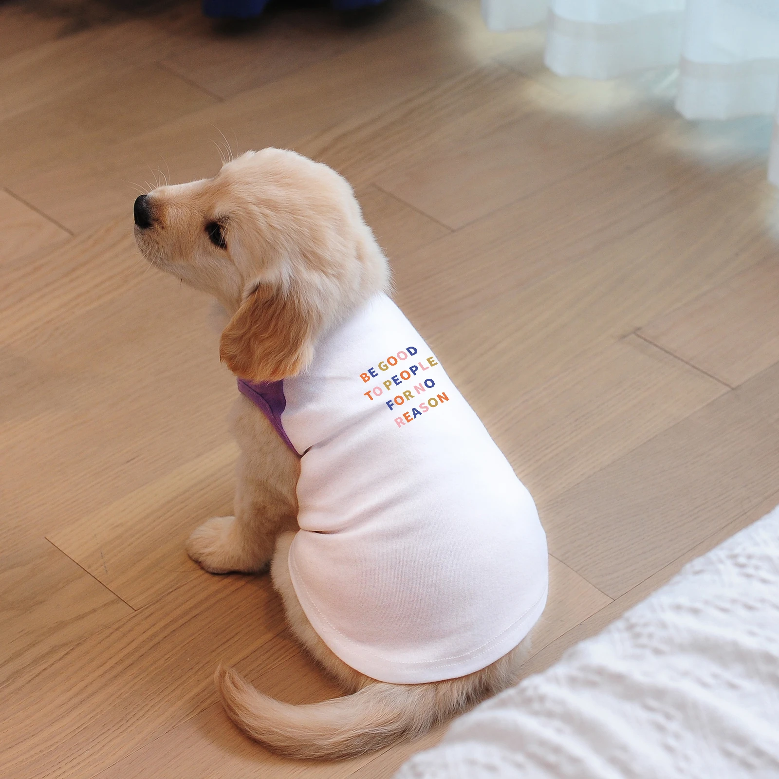 

Printed Dog Clothes Sleveless Tshirt Vest Summer for Pets in All Sizes and Ages, Fine Breathable Fabric and High Quality