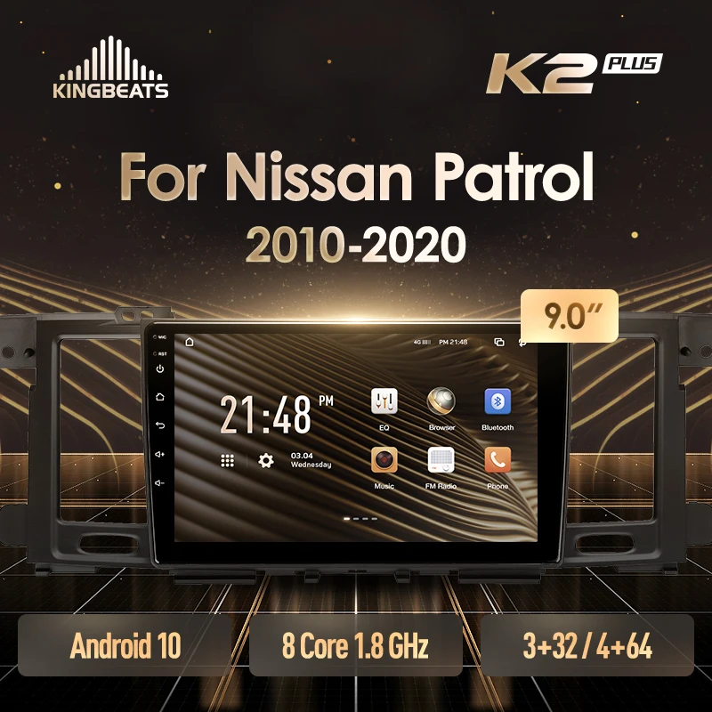 KingBeats штатное головное устройство For Nissan Patrol Y62 2010 - 2020 9 Inch GPS Android автомагнитола на