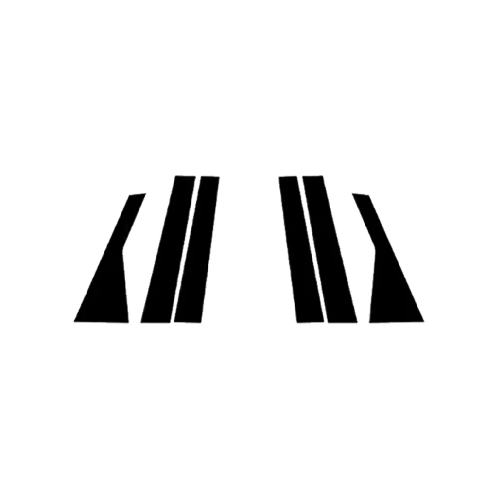 

Накладка на окно двери автомобиля для Hyundai Tucson JM 2005 ~ 2009 2006, хромированная наклейка из углеродного волокна, стойки, наклейка, аксессуары