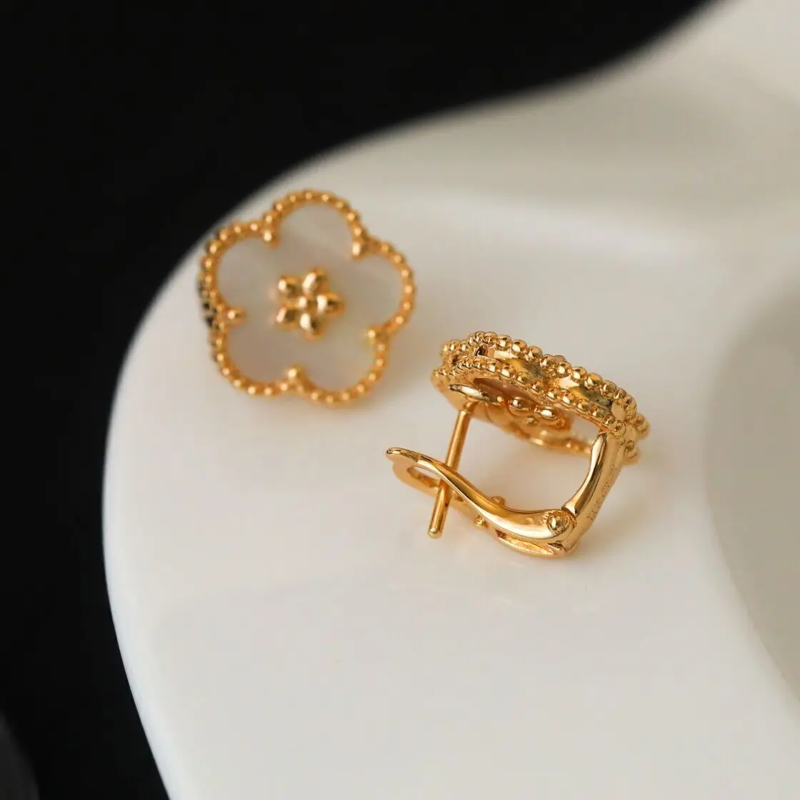точная копия 1:1 Новые ЖемчуЖные Серьги Van Cleef & Arpels Вечерних Ювелирных Украшений