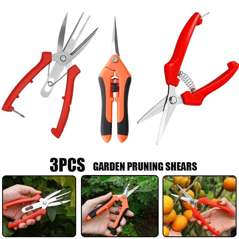 Набор Инструментов Для Обрезки Из 2 Шт. Металлические Ручные Садовые Ножницы Сбор