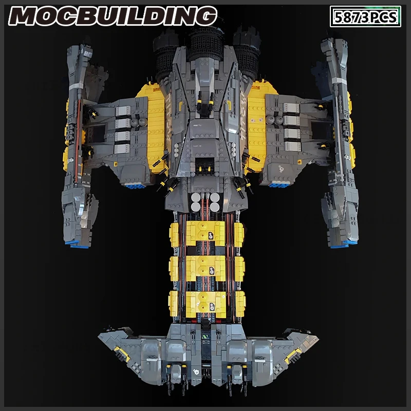 Battlecruiser MOC Building Block Movie Destroyer Frigate DIY Кирпичная модель Starfighter Сборочный комплект