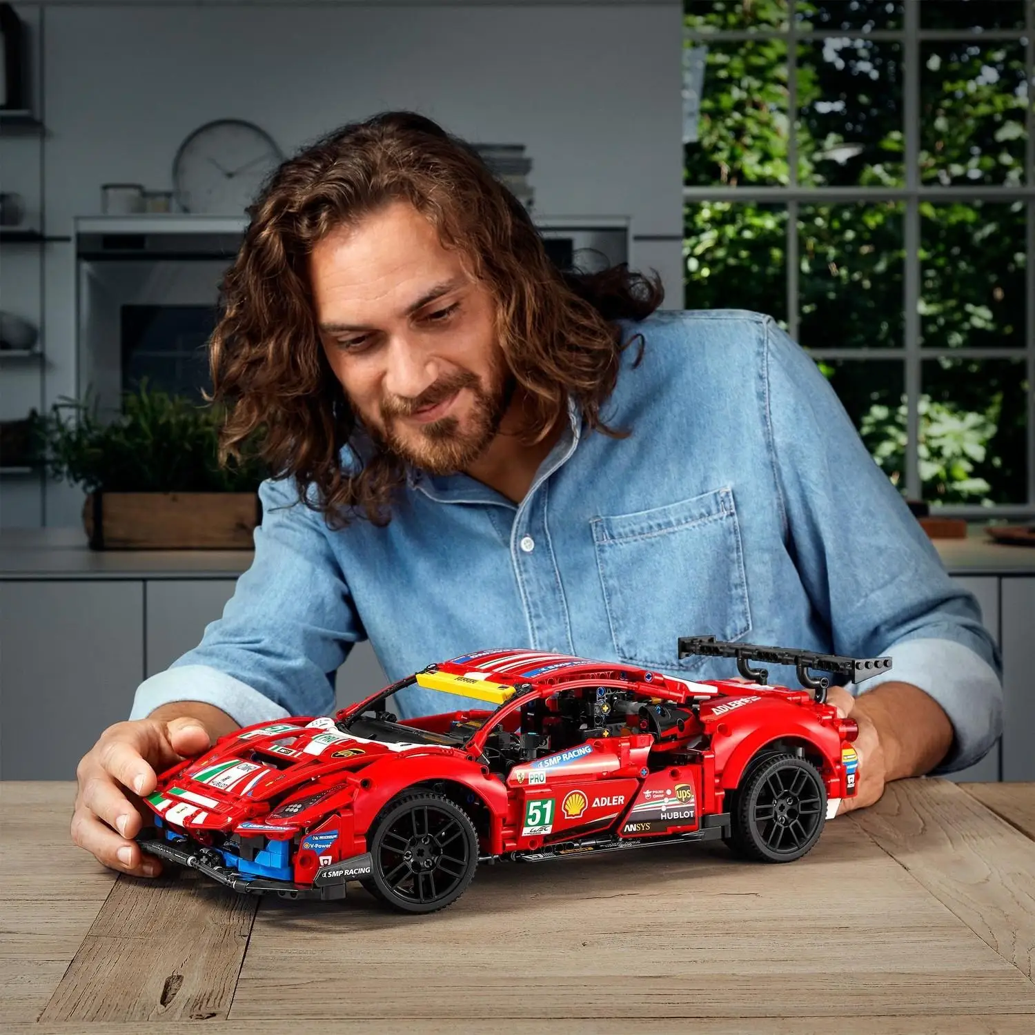 Lego®Technic Ferrari 488 GTE “AF Corse #51&quot 42125-set for making collectible toy cars children and |