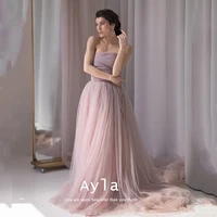 princess strapless tulle prom gowns custom dark pink robes de soir%c3%a9e tulle sweep train vestidos de noche %d9%81%d8%b3%d8%a7%d8%aa%d9%8a%d9%86 %d8%a7%d9%84%d8%b3%d9%87%d8%b1%d8%a9