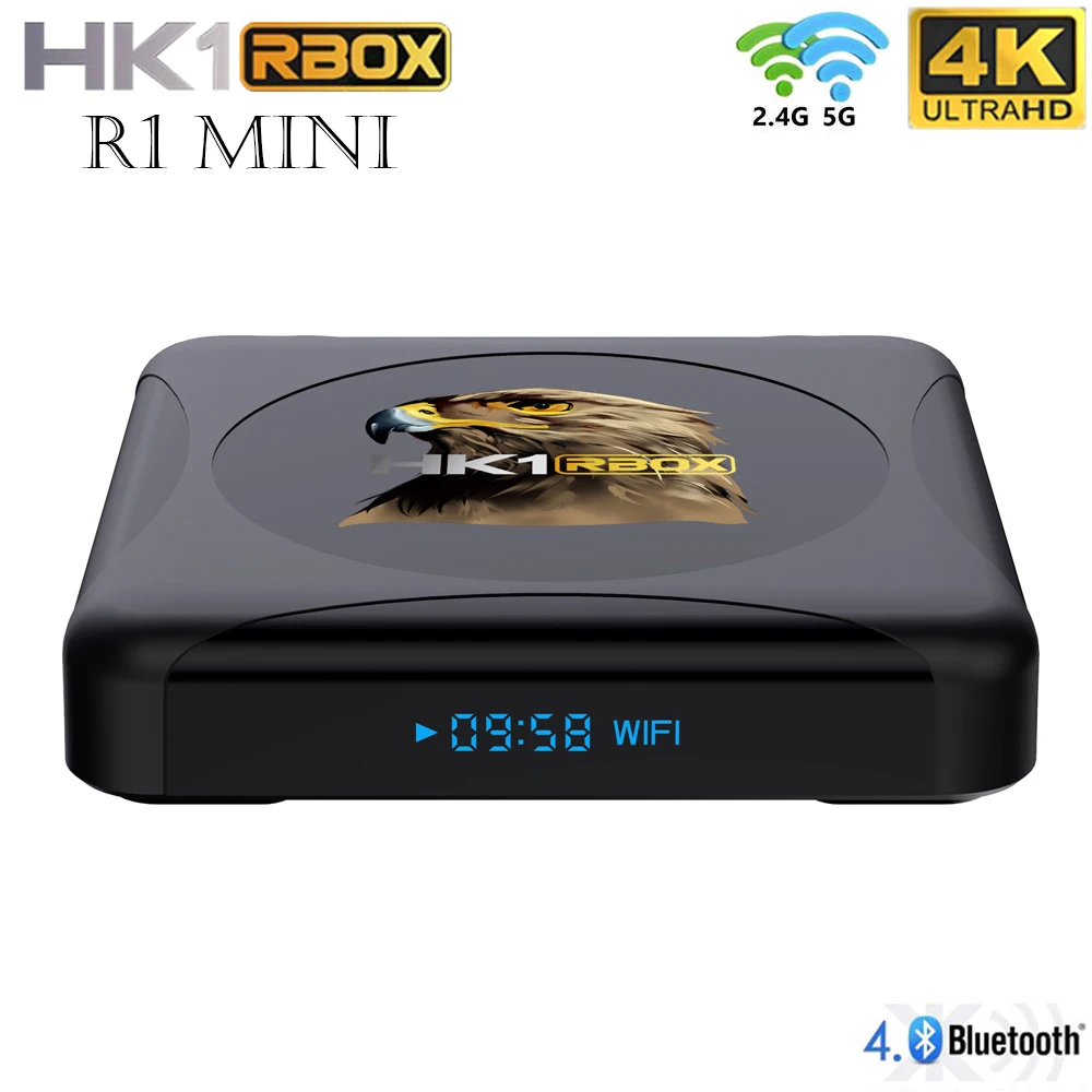 

ТВ-приставка HK1 RBOX R1 mini Android 10 Rockchip RK3318 1080p 4K Google Play Youtube HK1 ТВ-приставка медиаплеер pk h96 x96mini
