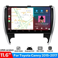 joying 11 6inch 19201080 qled touch screen android 10 0 car multimedia player gps backup camera for toyota camry 2015 2016 2017