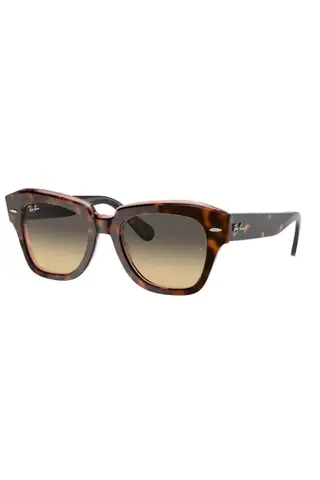 Оригинальные женские очки Ray-Ban Sunglases Rb 2186 1324Bg State Street Ярко-коричневые