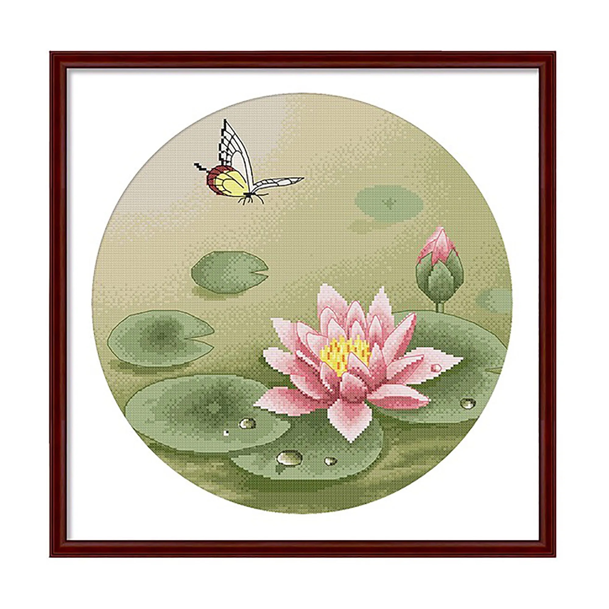 Набор для вышивки крестиком Lotus Flower 19 7x19 7 дюйма