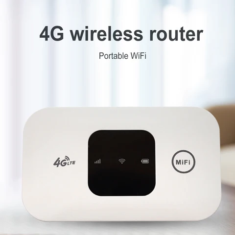 Мобильная точка доступа 150 Мбит/с 2100 мАч 4G Карманный WiFi-маршрутизатор Беспроводной модем со слотом для SIM-карты 4G Беспроводной маршрутизатор с широким охватом
