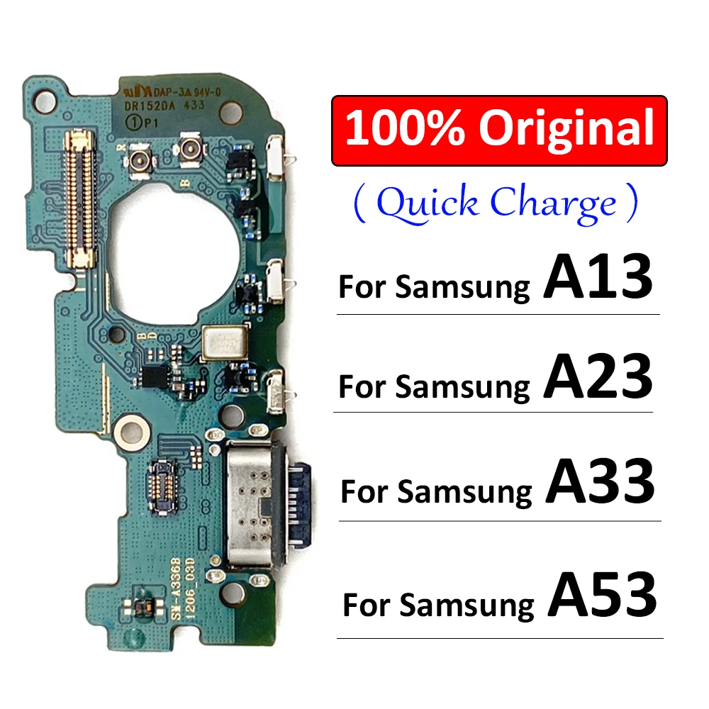 

100% Original New For Samsung Galaxy A13 A23 A33 A53 4G 5G A336B USB Port Charger Dock Connector Charging Board Flex Cable