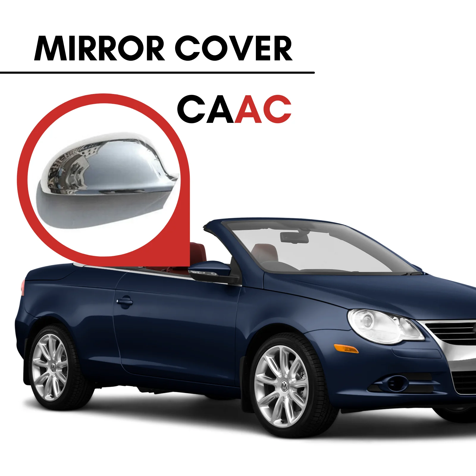 

FOR VW EOS 2006-2011 2 PCS CHROME SIDE MIRROR COVER STAINLESS STEEL MIRROR PLATED BRIGHT PERFORMANCE MOUNTING HARDWARE INCLUDED MODIFIED