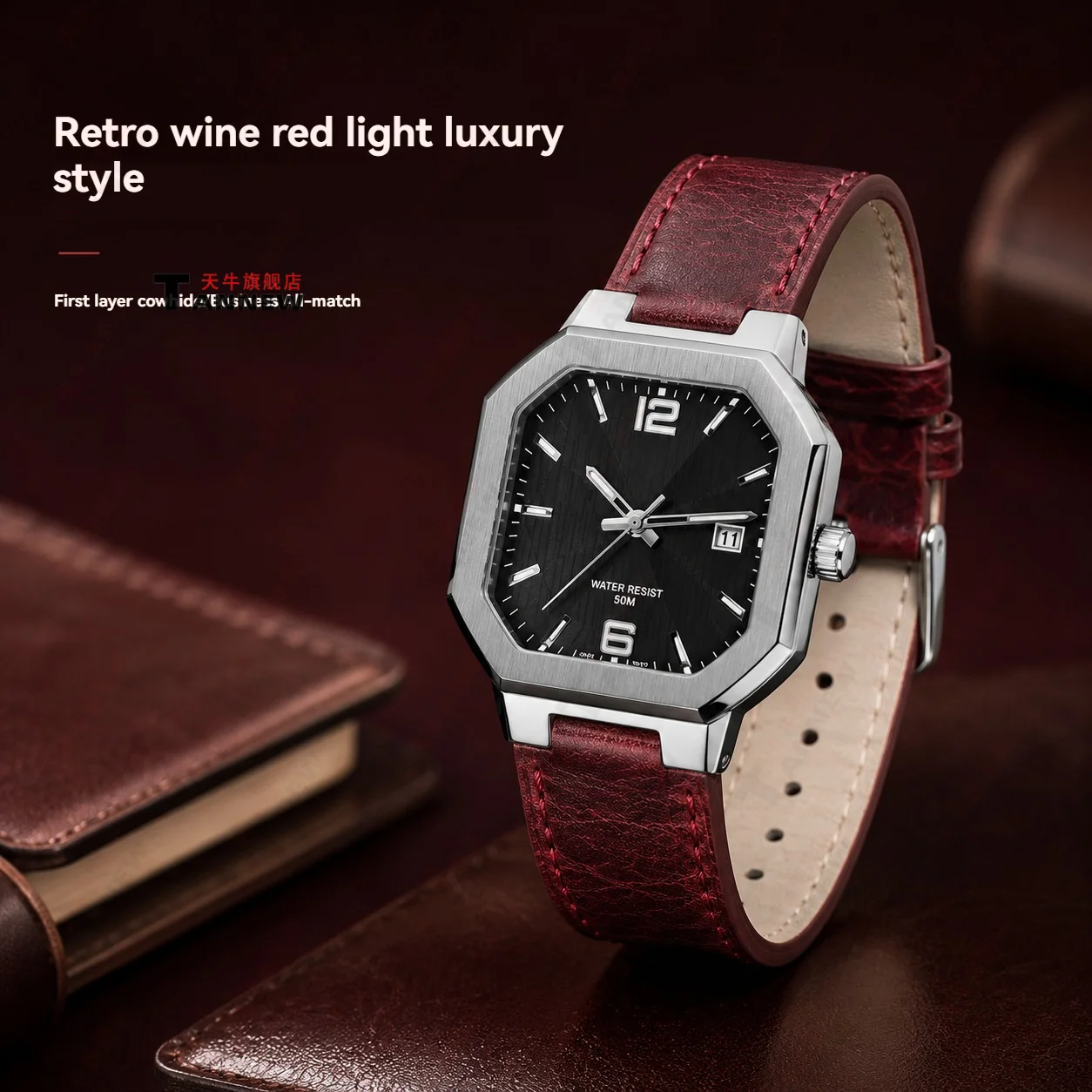 Фото Мягкий кожаный ремешок для часов, совместимый с Casio MTP-B195, сменный ремешок для мужчин и женщин №4