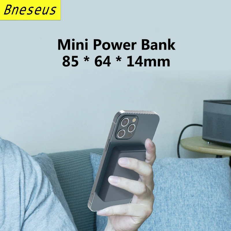Mini Magnetic Wireless Power Bank External Auxiliary Battery Pack Macsafe Apple Charger For iPhone 12 13 14 Portable Powerbank