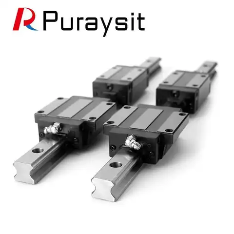 Puraysit Ухо Руководство Рельс Слайдер HGR15 HGR20 2Pcs + 4Pcs HGH15CA HGW15CC HGH20CA / HGW20CC Для ЧПУ Маршрутизатора