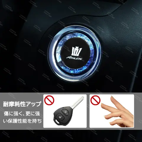 LUMIMAN Toyota Crown Athlete 210 220 Series Push Start Switch Crystal Engine Start Cover Крышка кнопки запуска Крышка внутренних