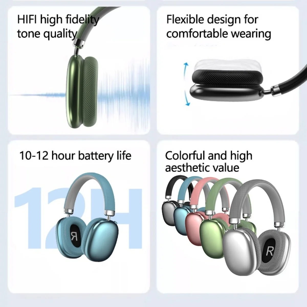 ZIICOYO Модные беспроводные игровые наушники Bluetooth интеллектуальные Hi-Fi с