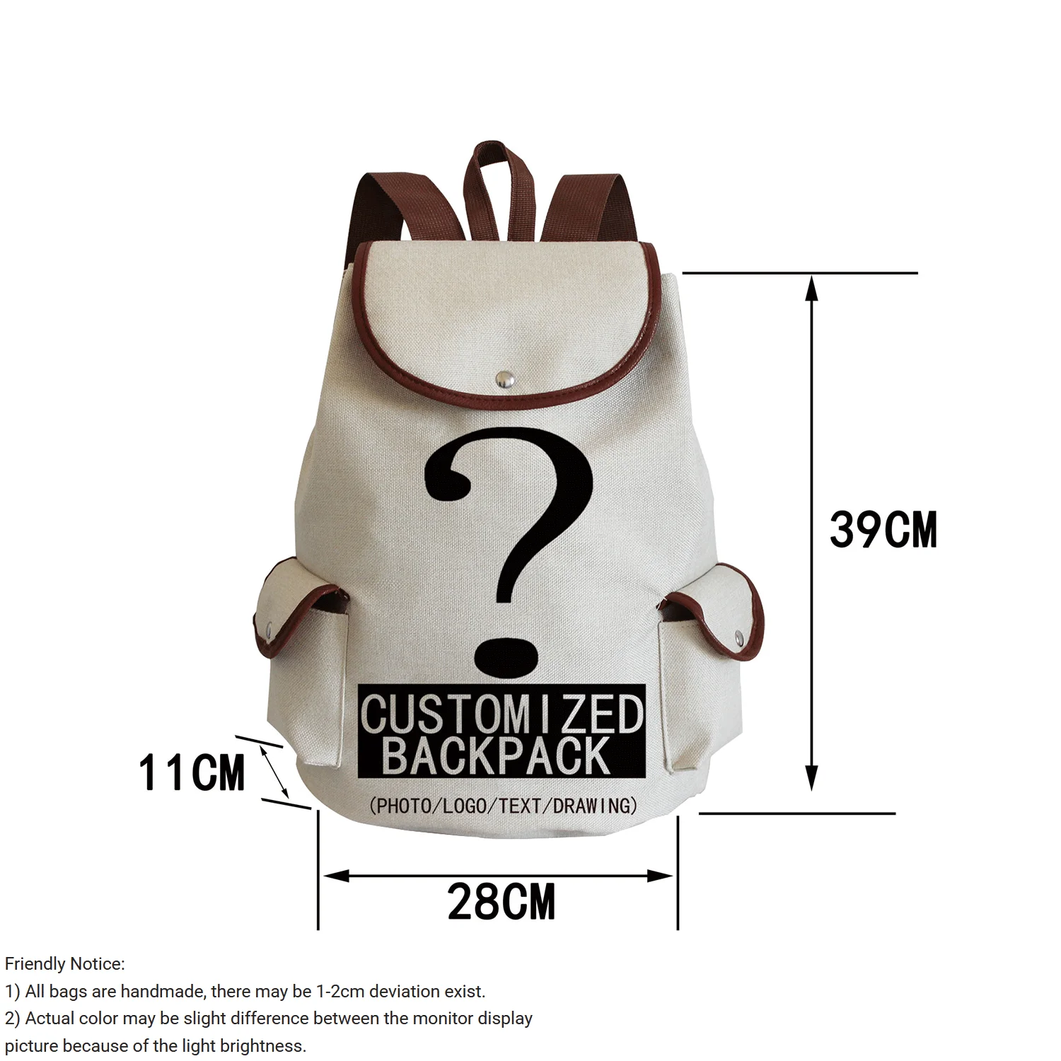 Рюкзак женский школьный большой вместимости с принтом молочный чай |