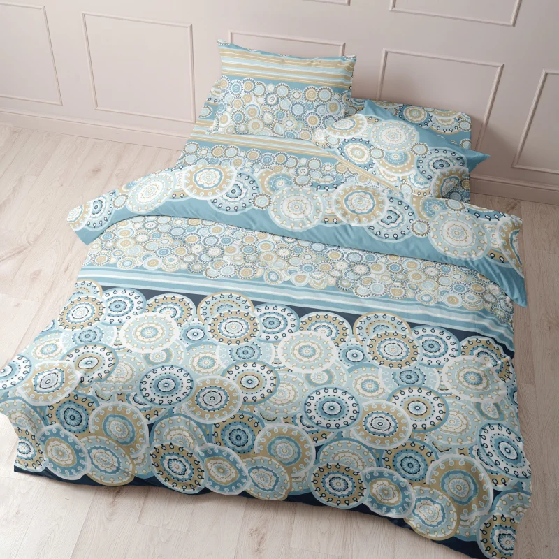 КПБ Бязь Постельное белье из Шуйской бязи - Тарелочки 20520-1 Размер: 2 спальное с