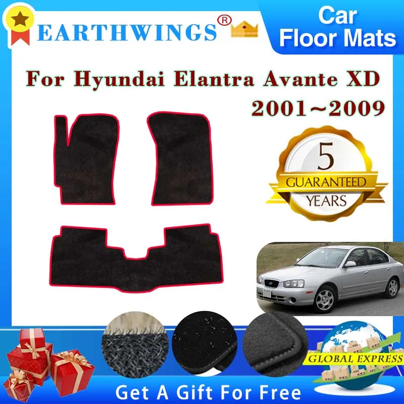 Автомобильные коврики для Hyundai Elantra Avante XD 2001 ~ 2009 2002 ковры подушечки ног аксессуары