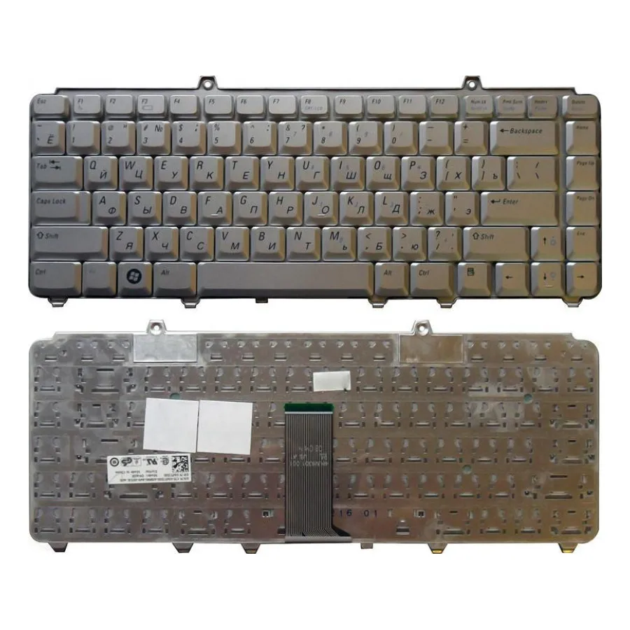 Клавиатура для ноутбука Dell Inspiron 1420 1520 1525 1526 1540 Vostro 1400 1500 серебристая |