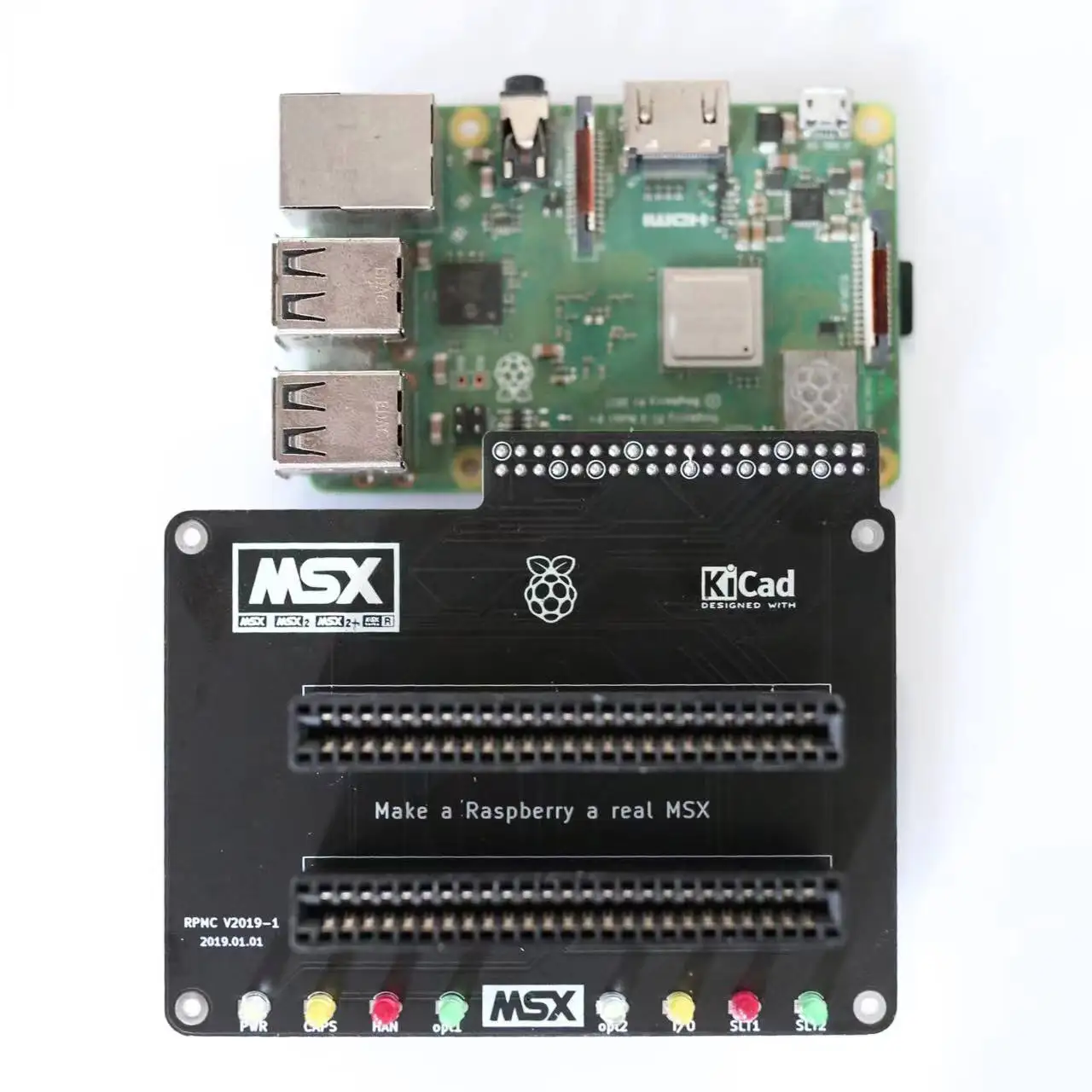 RPi400-MSX Adapter Raspberry Pi MSX Clone Retro Game Converter use real MSX cartridges with Raspberry Pi