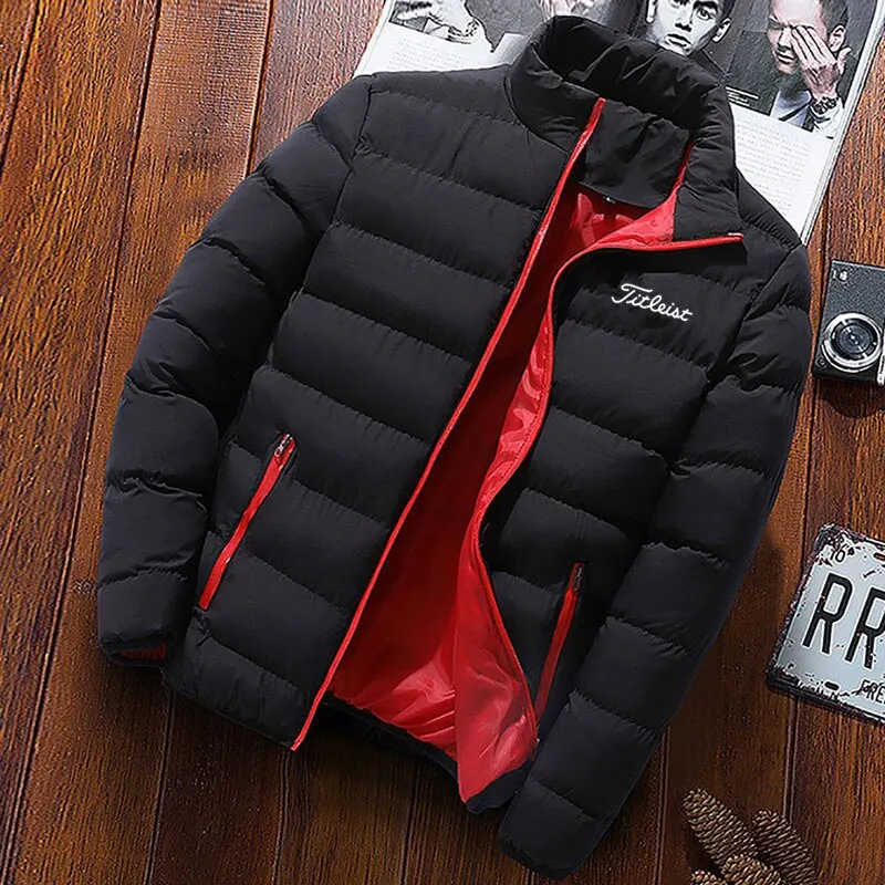 

2022 Men New Golf Brand Jacket Gentle Zipper Coat Autumn Winter Down Sports Jacket Casual Trendy Men's Keep warm Outwear