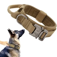 tactical dog collar retractable dog leash big medium dogs military training collar pug french bulldog outdoor neck collar handle