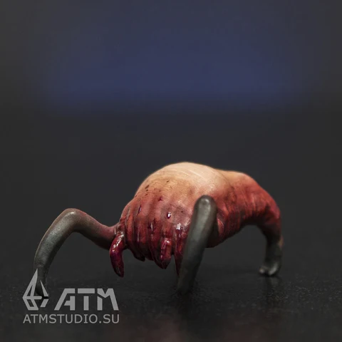 Хедкраб металлическая миниатюра фигурка в росписи Халф Лайф / Headcrab figure Half-Life Valve